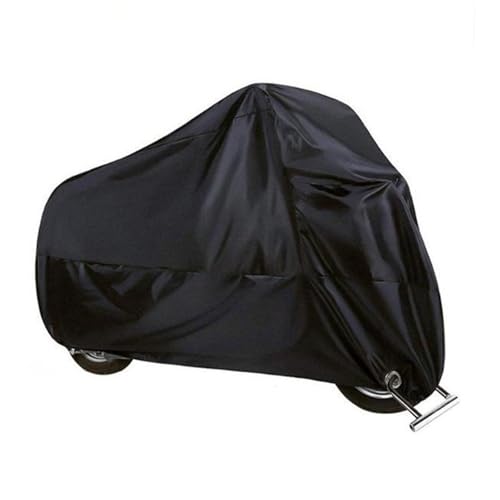 Motorcycle Cover for Aprilia Scarabeo 200 2007 2008 2009 2010, Heavy Duty Scooter Covers,Water-Resistant Outdoor Indoor 210D Oxford,Sun Rain Dust All Weather Protection,Lock Holes,A Black - color: A Black