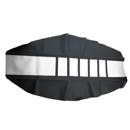 Motorcycle Universal Seat Cover Non-Slip Suitable Rubber Striped Seat Covers Soft for CRF150F CRF230F CRF250F CRF250R YZ125 YZ250 KX60 KX65 KX80 KX85 KX125 Dirt Pit Bike Motocross Off Road Motorbike - color: White