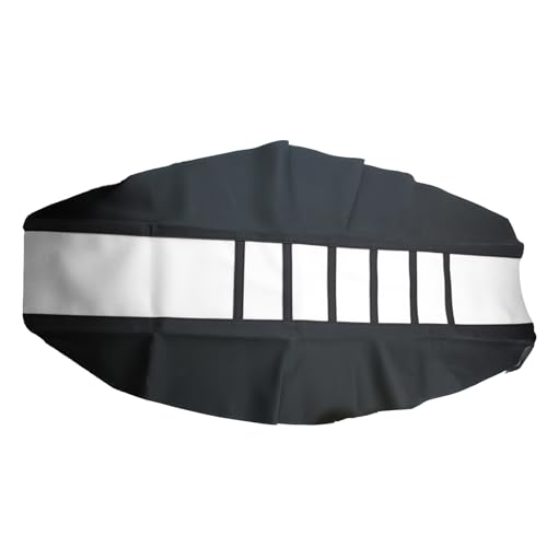 Motorcycle Universal Seat Cover Non-Slip Suitable Rubber Striped Seat Covers Soft for CRF150F CRF230F CRF250F CRF250R YZ125 YZ250 KX60 KX65 KX80 KX85 KX125 Dirt Pit Bike Motocross Off Road Motorbike - color: White