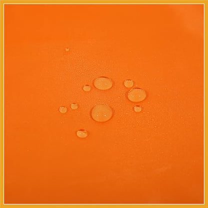 Motorcycle Cover Lightweight Half Cover Outdoor Waterproof Rain Dust Protector Orange M Size for Most Full Dress Touring Cruiser Replacement