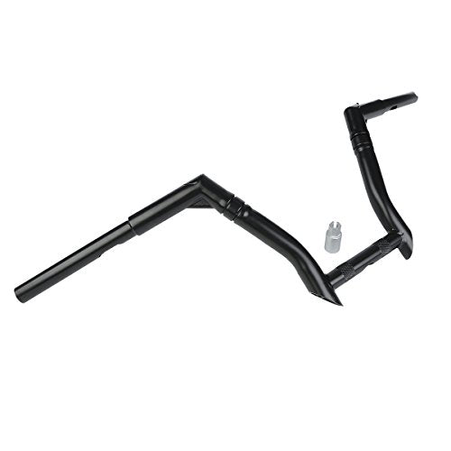 CUSTOM CHROME CCI 10" Rise 1-1/4" Fat Bamboo Ape Hanger Handlebar Fit For Harley Dyna Fat Bob 2008-2017 Low Rider 2016-2017 Street Bob 2007-2017 Wide Glide EFI 2004-2006 - size: 10" Risers
