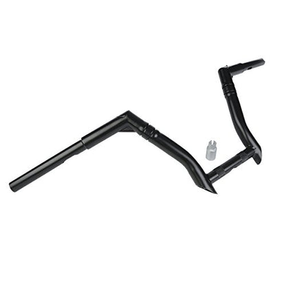 CUSTOM CHROME CCI 10" Rise 1-1/4" Fat Bamboo Ape Hanger Handlebar Fit For Harley Dyna Fat Bob 2008-2017 Low Rider 2016-2017 Street Bob 2007-2017 Wide Glide EFI 2004-2006 - size: 10" Risers