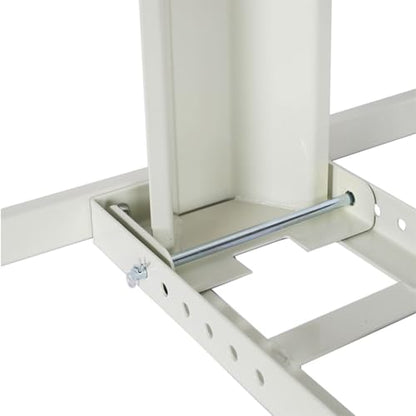 Motorcycle Wheel Chock Stand – Heavy-Duty Steel Front or Rear Tire Holder, 1800 lbs Capacity, Adjustable 15"-22" Wheels with 14 Cradle Stops, Rust-Resistant Powder Coat, Includes 4 Tie-Down Str