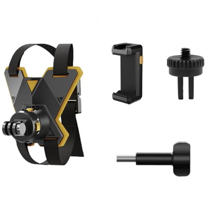 Chin Strap Mount Adjustable Magnetic Quick Release for Motorcycle Helmet,Compatible with Gopro Hero 13/12/11/10/9/8/7/6/5 Black, DJI Osmo Action 5 Pro/4/3, Insta360 ONE R, AKASO, and More