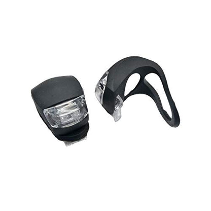 2 Pcs Silicone Bike Lights Set (Front White & Rear Red), Super Bright LED Bicycle Clip-on Lights for Night Riding, 3 Light Modes, Waterproof Quick Release Cycling Safety Warning Lights