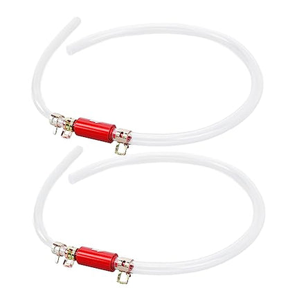 1Pair Brake Bleeder Hose 6MM Long Lasting One Way Check Valve Tube Bleeding Tool Kit Universal for Motorcycle Car