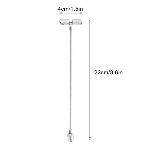 EVGATSAUTO Valve Stem Tool – Stainless Steel Tire Valve Stem Installation & Removal Tool for Car, Motorcycle, ATV, and Bike Tire Repair – Valve Core Remover and Stem Puller