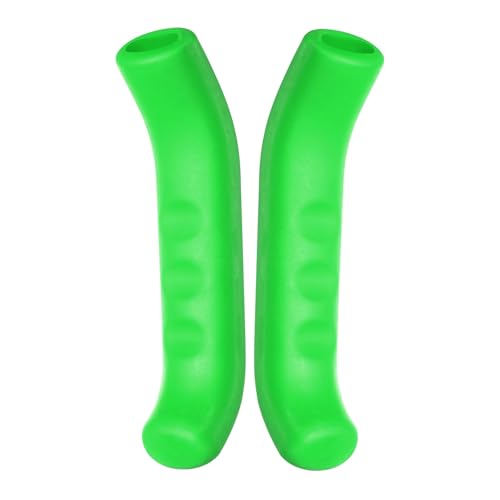 HARFINGTON 1 Pair Bike Brake Lever Cover Silicone Anti-Slip Green | Brake Lever Grip Protector Handle Protection Covers Sleeve for Mountain Road Bike Cycling - color: Green