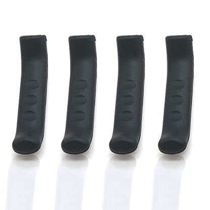 2 Pair Bicycle Brake Levers Sleeve Silicone Gel Anti-Slip Brake Handle Protection Cover - color: Black