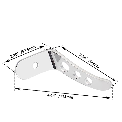 FOVPLUE For Jiffy Stand Extension,Kickstand Extension for Harley Touring models 1991-2025, for CVO Electra Glide Road Glide Road King Street Glide Revival FLH Ultra Limited Ultra Classic,Chrome