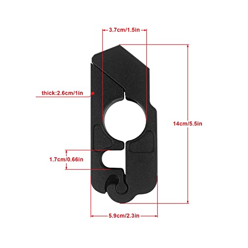BAIONE Motorcycle Grip Lock Handlebar Throttle Security Lock Anti-Theft Scooters fit for ATV Motorcycles Dirt Street Bike (Black) - color: Black