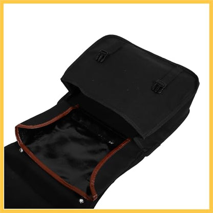 1Pair Motorcycle Saddlebag Side Tool Bags Cycling Motorcycle Luggage Bag Quick Release Buckle Waterproof Canvas Black 35.83''x15.35'' Auto Replacement Parts