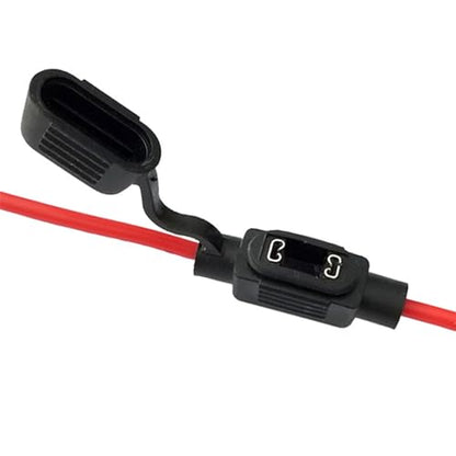 2Pcs 15 Inch Wire Length Inline Fuse Holder Low Profile Mini APS ATT Add-a-Circuit Car Fuse Holder TAP Adapter 10A Blade Automotive Fuse Holder for Automotive Marine CFH-ILLPMI-PT10A38CM - color: CFH-ILLPMI-PT10A38CM