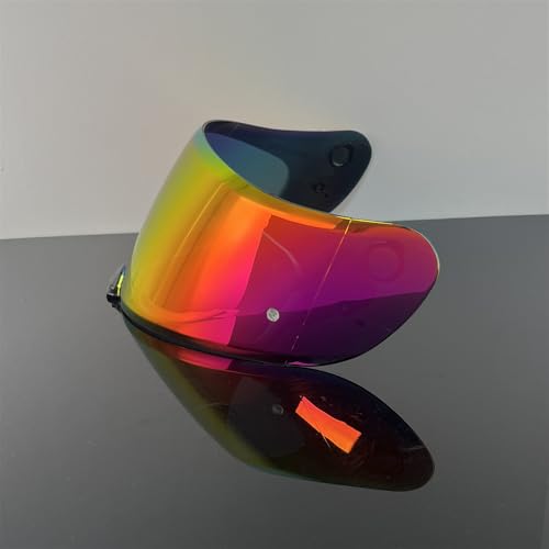 HJ20M Helmet Visor With Anti Fog Film, Motorcycle Helmet Face Shield Windshield Lens For HJC C70 FG-17 FG-ST IS-17 (Revo Rose Red) - color: Revo Rose Red