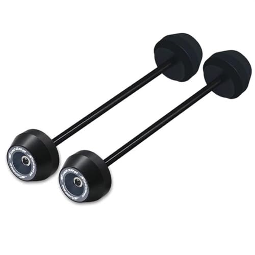Motorcycle Wheel Protector for BMW S1000 RR S1000RR 2009 2010 2011 2012 2013-2018 Motorcycle Accessories Front Rear Wheel Axle Fork Crash Slider(Titanium) - color: Titanium