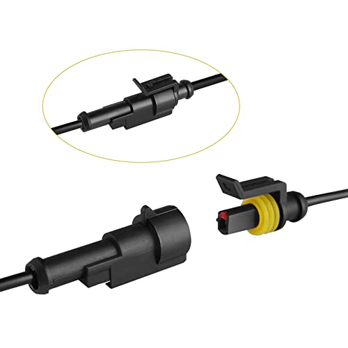 MUYI 1Pin Way 16AWG Waterproof Wire 1.5mm Series Terminal Connector-5 Kit - style: 1wire connector(5 sets)