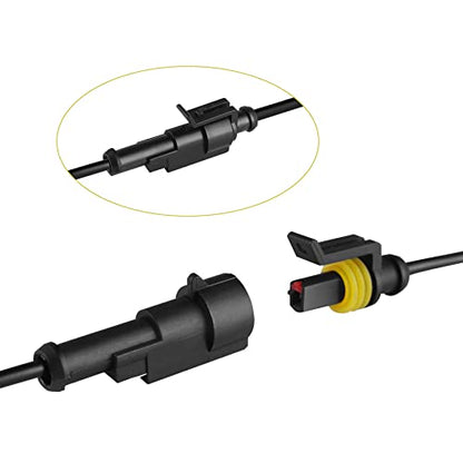 MUYI 1Pin Way 16AWG Waterproof Wire 1.5mm Series Terminal Connector-5 Kit - style: 1wire connector(5 sets)