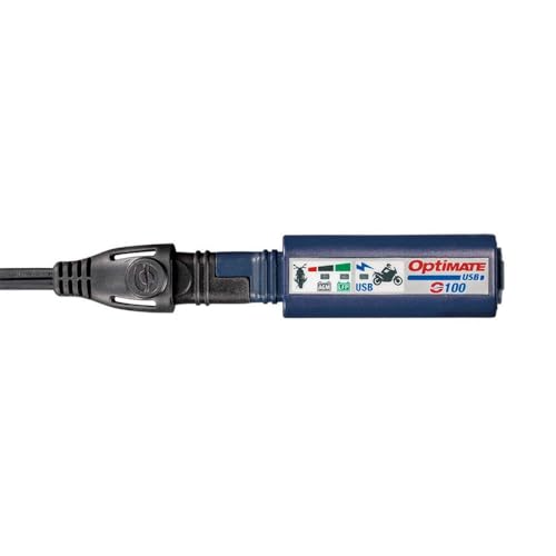 Tecmate OptiMATE USB O-100, Combination 2400mA USB Charger and 3-LED Battery Monitor, With Vehicle Battery Protection