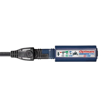 Tecmate OptiMATE USB O-100, Combination 2400mA USB Charger and 3-LED Battery Monitor, With Vehicle Battery Protection