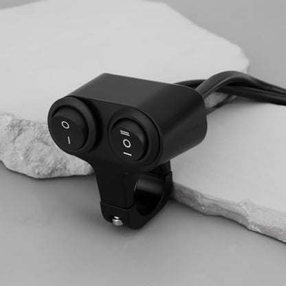 Motorcycle Handlebar Dual Button Switch 12V for 7/8 inch (22mm) Handlebar Compatible with Motorcycle ATV EBike