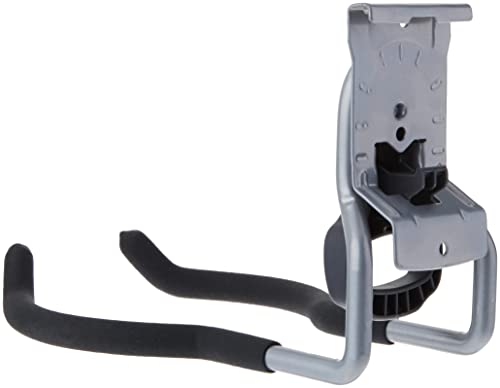 Rubbermaid Garage Fasttrack Power Tool Holder Satin Nickel Wall Mounted Storage System Holds up to 50 pounds for Home/Garage/Tool Organization (Pack of 6) - size: 1 Count (Pack of 6), style: Power-Tool Hook