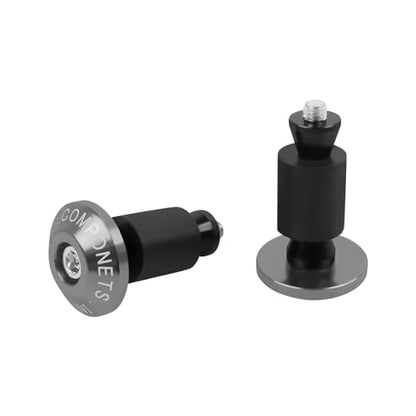 Motorcycle Bar End Plug Handlebars End Caps Grips Replacement for Yamaha Kawasaki Honda BMW Suzuki and All 7/8" Handlebar Grip - color: titanium