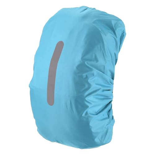 M METERXITY Waterproof Backpack Rain Cover Waterproof Backpack Cover, Bag Rain Cover with A Vertical Reflective Strap for Hiking/Biking/Camping/Outdoor Traveling - color: Lake Blue, size: Small(15L-25L)