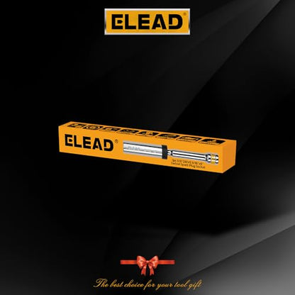 ELEAD 9/16" Swivel Magnetic Spark Plug Socket, 3/8" Drive x 6" Total Length, Thin Wall Spark Plug Removal Tool, 360 Degree Swivel, Enhanced Magnetic, 6-Point Design, Cr-V Steel - size: 9/16" x 6"