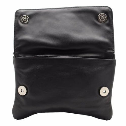 Hip Purse For Women Leather Clipon Purse for Biker Red Flower Fanny Pack Waist Pack Motorcycle Leg Bag Leather Belt Pouch Crossbody Belt - color: Red Flower