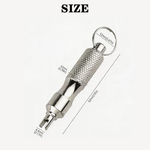 2 PCS Valve Stem Removal Tool & Valve Core Tool - Tire Valve Stem Tool | Stainless Steel Tire Valve Stem Tool Portable Valves Core Disassembly and Repair Tools for Bicycle Car Motorcycle Repair