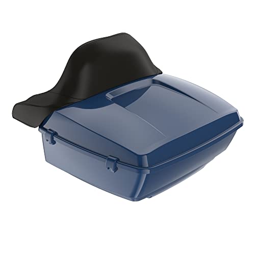 Moto Onfire Billiard Blue Harley Tour Pack Latches Hinges Fit for AB Harley/Davidson Touring Razor Chopped King Tour Pak - color: Billiard Blue