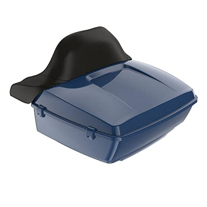 Moto Onfire Billiard Blue Harley Tour Pack Latches Hinges Fit for AB Harley/Davidson Touring Razor Chopped King Tour Pak - color: Billiard Blue