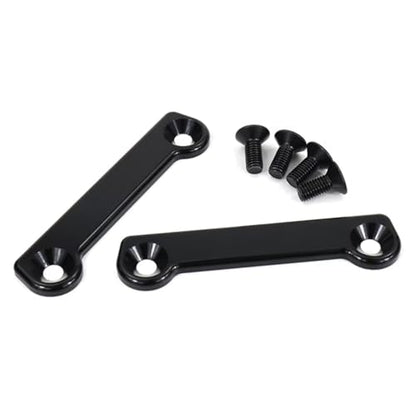 Rear Footpeg Block Off Plates, Passenger Foot Pegs Removal Delete Kits for Kawasaki Ninja ZX-6R / ZX636 2009-2025, ZX6R / ZX636 ABS 2019-2021, 2 PCS Footrest Hole Cover CNC Aluminum, Black