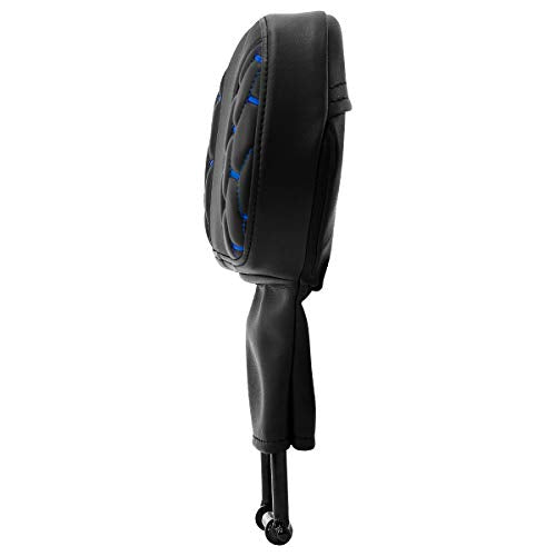 SLMOTO Honeycomb Designed Driver Rider Backrest Pad Fit for Harley Road King CVO Street Glide 2014-2023 - color: Blue Rider Backrest1