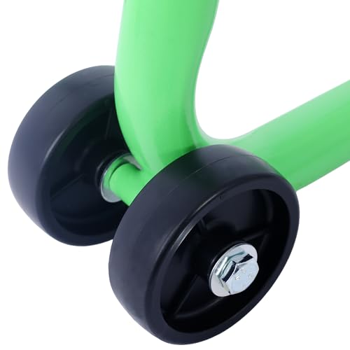 Motorcycle Stand 1000LB - Heavy Duty Sport Bike Front and Rear Wheel Lift, Adjustable Swingarm Paddock Stands, Industrial-Grade Steel (Green) - color: Green