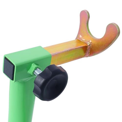 Motorcycle Stand 1000LB - Heavy Duty Sport Bike Front and Rear Wheel Lift, Adjustable Swingarm Paddock Stands, Industrial-Grade Steel (Green) - color: Green