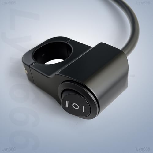 Motorcycle Handlebar Switch 7/8" (22MM) 12V Aluminium Alloy ON-Off-ON ATV Light Switches for Motorcycle Bike ATV UTV Scooters 1 Piece - size: Style C-Black 1 Piece