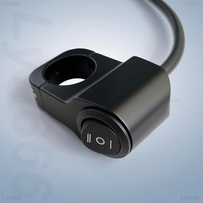 Motorcycle Handlebar Switch 7/8" (22MM) 12V Aluminium Alloy ON-Off-ON ATV Light Switches for Motorcycle Bike ATV UTV Scooters 1 Piece - size: Style C-Black 1 Piece