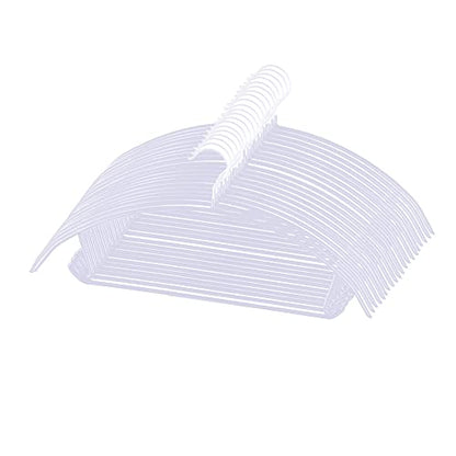 Gold Hangers 20 Pack - Heavyduty Non Slip Slimline Suit Jacket T Shirt Hangers - Space Saving (White) - color: White