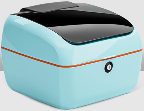 Motorbike Top Cases, Top Box for Motorcycle Trunk Box with Lock for Storage Helmet, Luggage Box for Motorcycle Scooter Moped,Blue - color: Blue