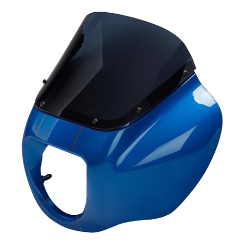 Front Headlight Quarter Fairing Windshield Fit For Harley Low Rider FXLR S FXLRS 2018-2025 Street Bob FXBB FXBBS 2018-2025 Softail Standard FXST 2020-2024 Electric Blue - color: Fairing Electric Blue #5