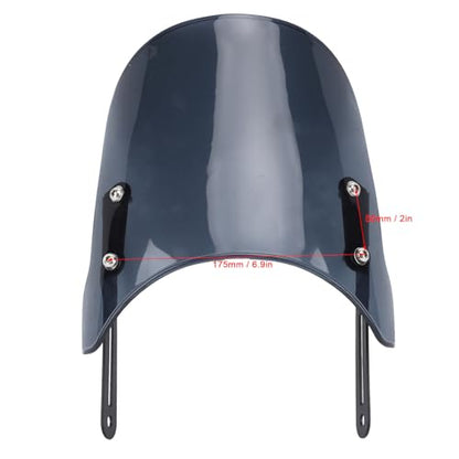 Motorcycle, Wind Deflector PMMA Panel Front Wind Deflector with Mount Bracket for Scrambler 400X 2023-2024, for Speed 400 2023-2024, for Street Scrambler 900 - size: Grey