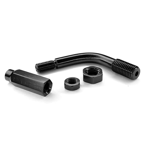 Throttle Cable Ends Adjuster 90 Degree Motorcycle Atlas Throttle Lock, Aluminum 90° Bendy Clutch Cable End Guide Adjuster Regulator Universal Accelerator Summit Cables Motorcycle Bike(Black) - color: Black