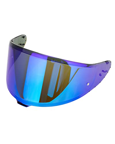 CWR-F2 Shield Visor with Pin Replacement For RF-1400 RF1400 Motorcycle Helmet, CWR F2 Aftermarket Visor (Deep Blue) - color: Deep Blue