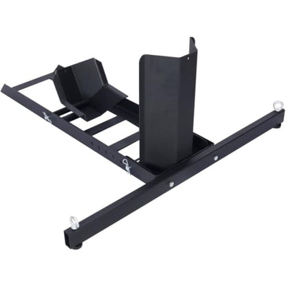 Heavy Duty Motorcycle Wheel Chock Stand 1800 lb Capacity, Adjustable Steel Front Wheel Stabilizer for 15–22 Inch Tires, Floor or Trailer Mount Motorcycle Parking Stand