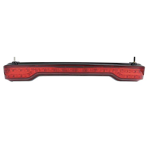 TCMT King Tour Trunk Brake Turn Tail Light Wrap Fits For Harley 2014-2025 Road King Road Street Electra Glide Tri Glide Ultra Limited Pack - color: Red Lens Black Housing A, size: Single Light