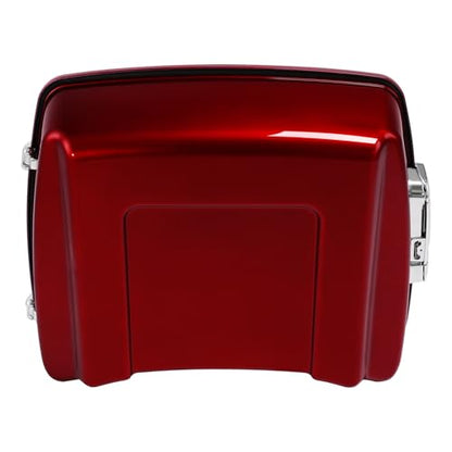 TCT-MOTORPARTS Chopped Luggage Kit w/Backrest Pad +Black Two-Up Mounting Rack Fit For 2017 Street Glide Special Velocity Red Sunglo 2017S - color: Fit for Velocity Red Sunglo #2