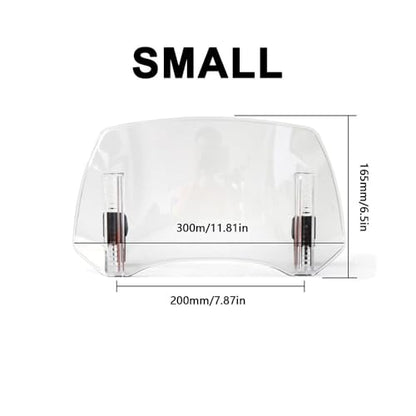 Motorcycle Windshield Extension for Yamaha Tracer 9 GT Tracer 9GT, Clip On Adjustable Spoiler, Height Adjustable Windshield, Fatigue Reducing Protective Shield,200MM - size: 200MM