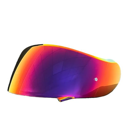 Neotec 2 Helmet Visor Replacement for,CNS-3 UV Protection Helmet Face Shield Compatible with SHOEI Neotec 2(Revo Rose Red) - color: Revo Rose Red- Day Use