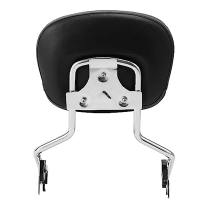 Chrome Detachable Passenger Backrest Sissy Bar Upright w/ 2 Up Luggage Rack Fits for Harley Touring Road King Street Road Electra Glide 2009-2025 2021 2021 2018 - color: Chrome #3